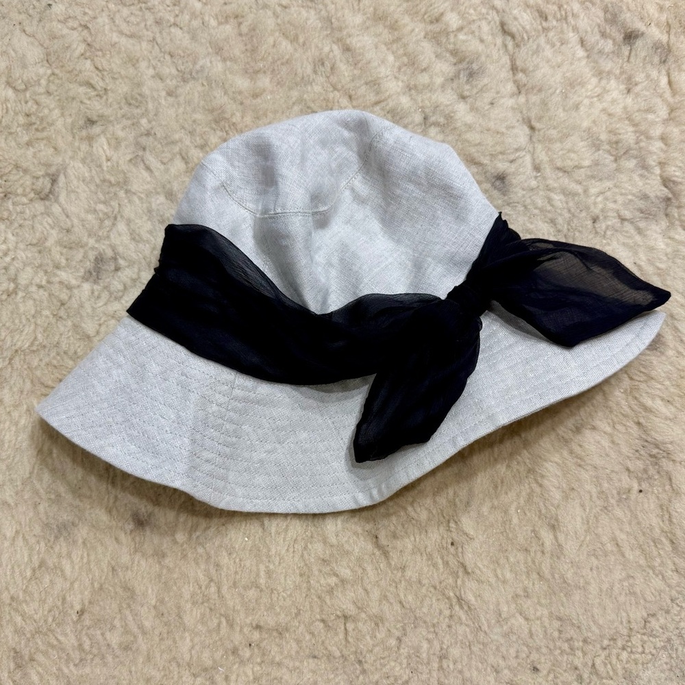 Eugenia Kim Linen Bow Hat